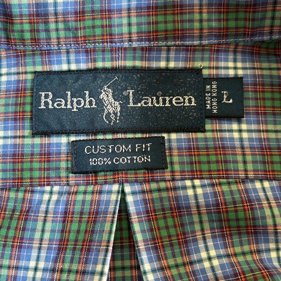 Ralph Lauren long sleeve button down collar shirt. L - Picture 7 of 7